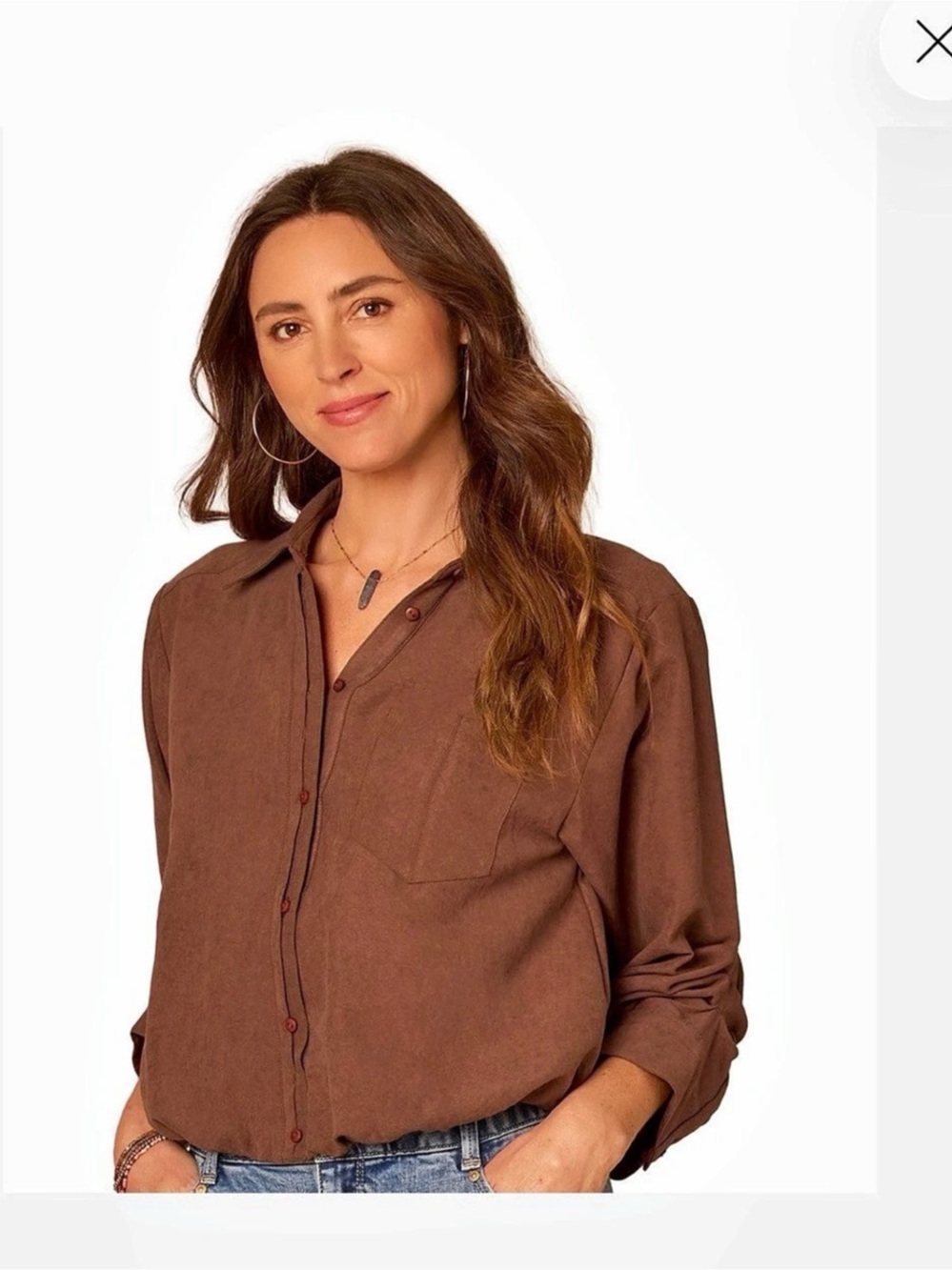Democracy Bubble Hem Shirt NWOT